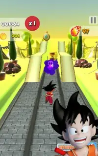 Dragon Boll Super Run: Saiyan, Goku Subway Game Screen Shot 7