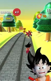 Dragon Boll Super Run: Saiyan, Goku Subway Game Screen Shot 2