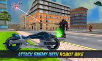 Super Flying Robot Bike Steel Robot War Screen Shot 17