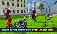 Super Flying Robot Bike Steel Robot War Screen Shot 21