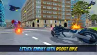 Super Flying Robot Bike Steel Robot War Screen Shot 9