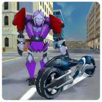 Super Flying Robot Bike Steel Robot War
