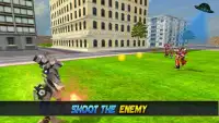 Super Flying Robot Bike Steel Robot War Screen Shot 12