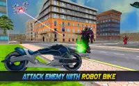 Super Flying Robot Bike Steel Robot War Screen Shot 0