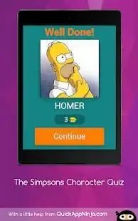The Simpsons Character Quiz Screen Shot 5