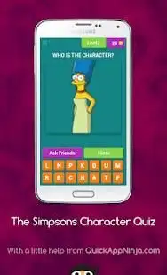 The Simpsons Character Quiz Screen Shot 18