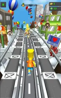 Subway Simpsons ; Epic Run Screen Shot 2