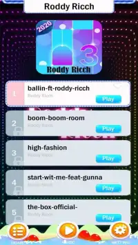 Piano Tap Roddy Ricch :The Box 2020 Screen Shot 4