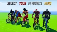 Superheroes Fast BMX Racing Challenges Screen Shot 5