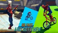 Superheroes Fast BMX Racing Challenges Screen Shot 4
