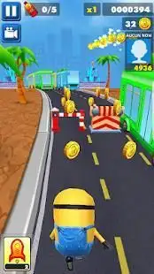 super banana minion:despicable rush 3D game Screen Shot 2