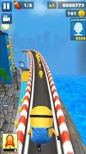 super banana minion:despicable rush 3D game Screen Shot 1