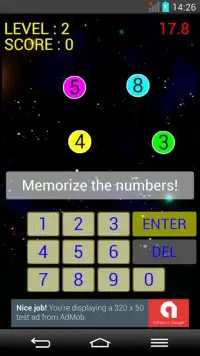 Brain Training : Memorize and Calculate! Screen Shot 1