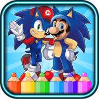 coloring sonic dach game for fans