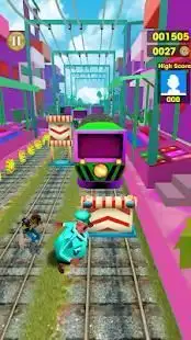 Super Surf Subway Train Rush Runner Screen Shot 1