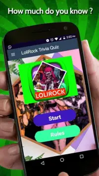 LoliRock Trivia Quiz Screen Shot 4