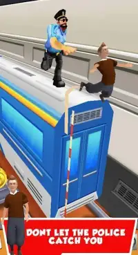 Bus and Subway Runner : Super hero Edition Screen Shot 2