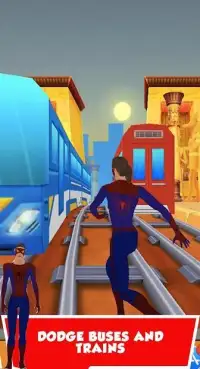 Bus and Subway Runner : Super hero Edition Screen Shot 3