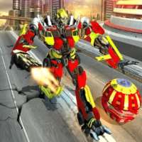 Super Robot Ball attack City Futuristic War