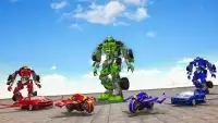 Moto Robot Transformation: Flying Car Robot Games Screen Shot 6