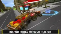 Big truck driving - Farm Tractor Cargo Drive Game Screen Shot 11