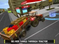 Big truck driving - Farm Tractor Cargo Drive Game Screen Shot 5