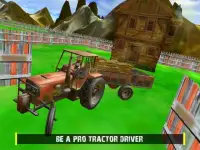 Big truck driving - Farm Tractor Cargo Drive Game Screen Shot 2