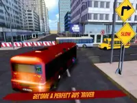 Free simulator bus parking driving - skill games Screen Shot 1