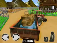 Big truck driving - Farm Tractor Cargo Drive Game Screen Shot 0