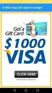 earn money now: get v-isa gift cards Screen Shot 0