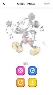 Cartoon Color by Number Pixel Art Drawing Screen Shot 0