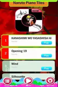 Naruto OST Piano Games Screen Shot 2