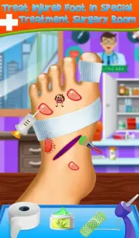 Real Foot Surgery Simulator 2018: Crazy Doctor Pro Screen Shot 2