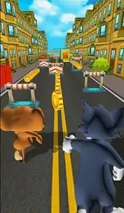 Tom and Mouse Subway Catch Game Screen Shot 2