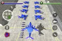 Police Plane Transport Game – Transform Robot Car Screen Shot 6