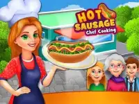 Hotdog Chef Cooking Games Sausage Fast Food game Screen Shot 1