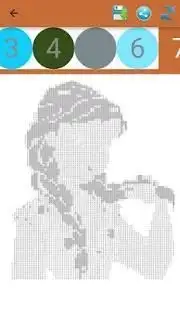 Boneka dan putri berwarna dengan angka-Pixel Art Screen Shot 6