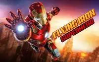 Flying Iron Superhero Flashlight Man Super Rescue Screen Shot 5