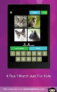 4 Pics 1 Word: Just For Kids Screen Shot 13