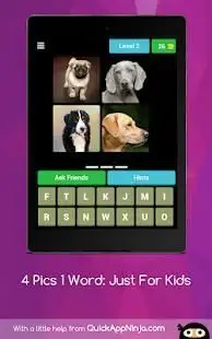 4 Pics 1 Word: Just For Kids Screen Shot 8