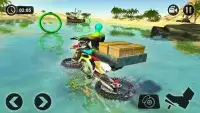 Super Hero Bike Beach Stunts: Water Surfer Rider Screen Shot 8