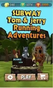 Subway Tom and Jerry running Adventure Screen Shot 4