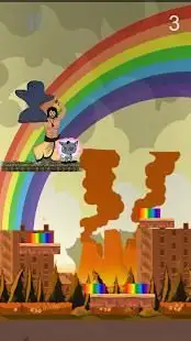 Kitty Rainbow Stack bahubali game 3 Screen Shot 1