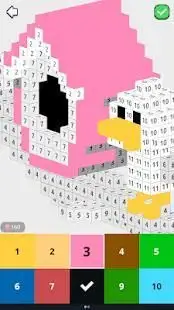 Pixel Art - Number Coloring Screen Shot 3