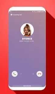 fake call from byonce Screen Shot 1