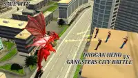 Flying Dragon Fire Ball- Crime City shooting Games Screen Shot 3