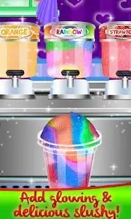 Glowing Slush Maker - Rainbow Desserts Drink Screen Shot 6