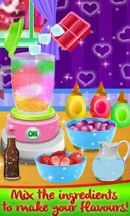 Glowing Slush Maker - Rainbow Desserts Drink Screen Shot 7