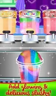Glowing Slush Maker - Rainbow Desserts Drink Screen Shot 1