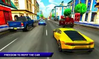 3D City Highway Traffic Racing Speed Rush Driving Screen Shot 2